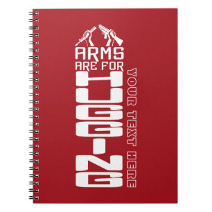 Caderno Espiral Armas são para abraçar o notebook personalizado
