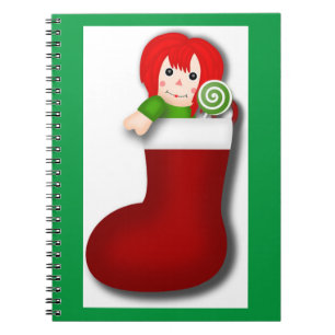 CADERNO ESPIRAL ARMAZENAMENTO DE NATAL RAGDOLL