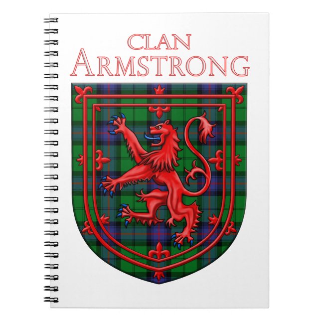 Caderno Espiral Armstrong Tartan Scottish Xadrez Lion Rampant (Frente)
