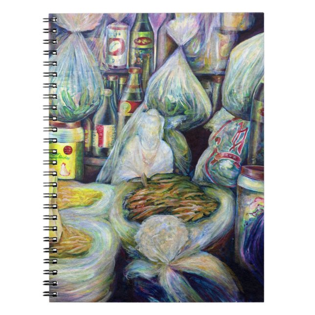 Caderno Espiral Aromas secos ao Sol de Singapura (Frente)