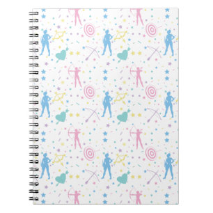 Caderno Espiral Arqueiro feminino - Seta Arco de Archer