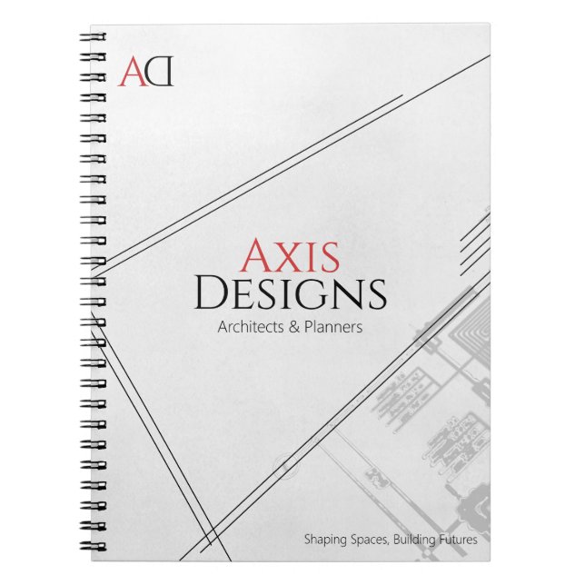 Caderno Espiral Arquiteto | Design de Planta (Frente)