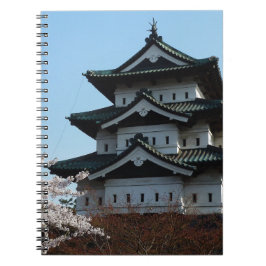 Caderno Espiral Arquitetura de edifícios do Castelo do Japão Histó