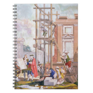 Caderno Espiral Arquitetura, de uma série de quatro t de