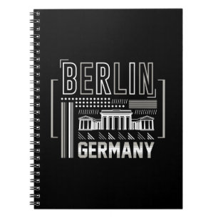 Caderno Espiral Arquitetura Moderna Berlim Alemanha Gráfico