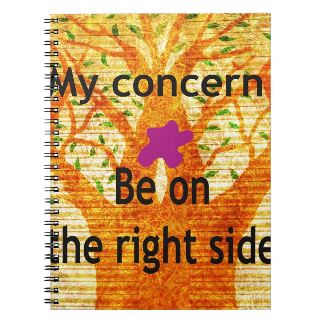 Caderno Espiral Arrastada na Perspectiva da Vintagem Baobab (Frente)