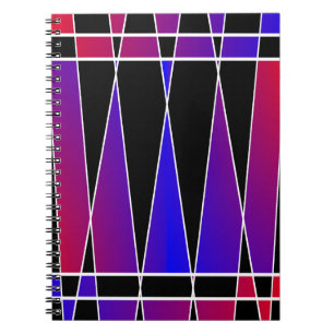 Caderno Espiral Art Deco "Fraturado" por Kenneth Yoncich