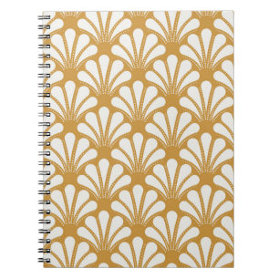 Caderno Espiral Art Deco — Shell Geométrico