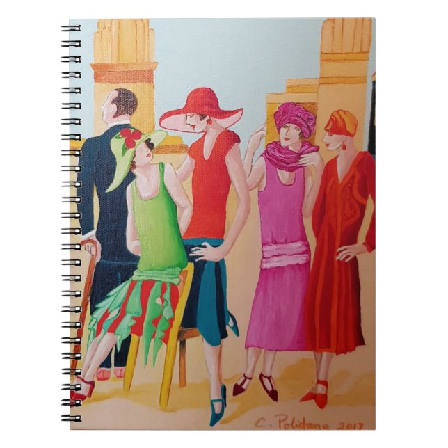 Caderno Espiral Art Deco Women (Frente)
