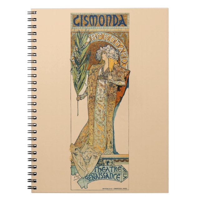 Caderno Espiral Art Nouveau (Frente)