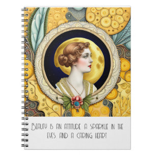 Caderno Espiral Art Nouveau Beauty