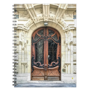 Caderno Espiral Art Nouveau French Door Lavirotte Paris -