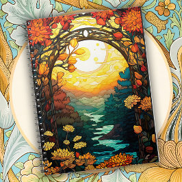 Caderno Espiral Art Nouveau Garden Arch Scene