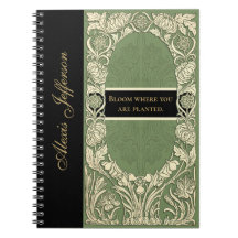 Art Nouveau Nome da Citação da Fronteira Floral El