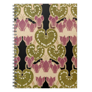 Caderno Espiral Art Nouveau padrão nº 4