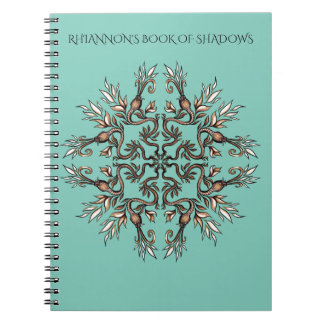 Caderno Espiral Art Nouveau Serpente Livro das Sombras Whimsigoth