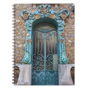 Caderno Espiral Art Nouveau Sunflower Door  No14. -