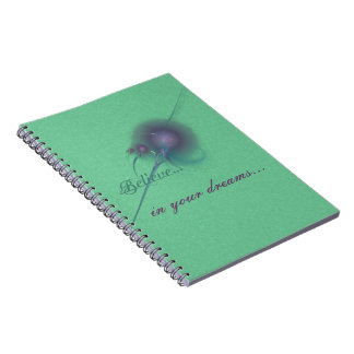 Caderno Espiral Arte abstracta da varinha do país das fadas