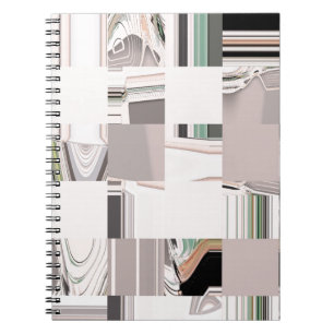 Caderno Espiral Arte abstracta telhada