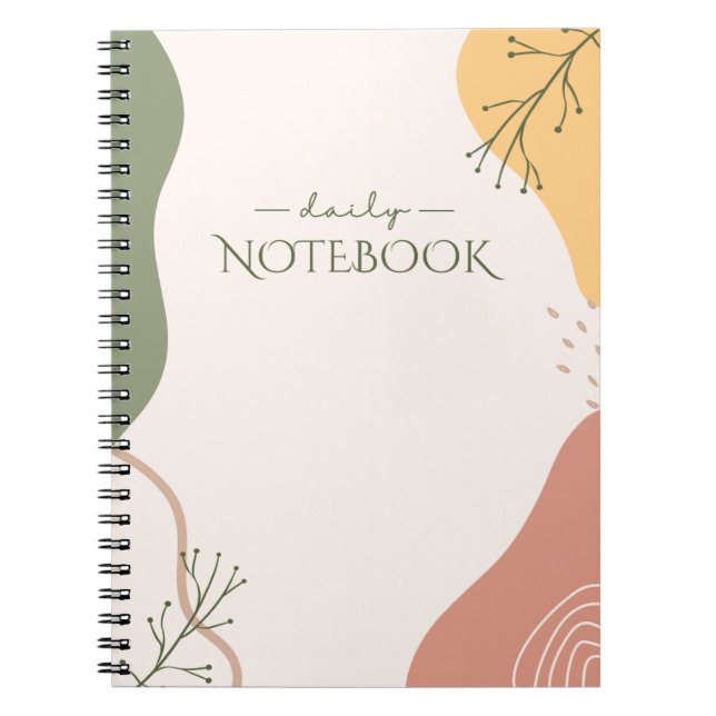 Caderno Espiral Arte abstrata (Frente)