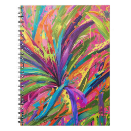 Caderno Espiral Arte abstrato, alegria brilhante, moderna