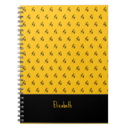 Caderno Espiral Arte Africana, dança Festival, Laranja