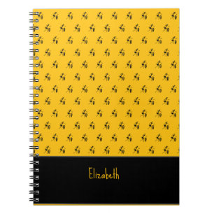 Caderno Espiral Arte Africana, dança Festival, Laranja