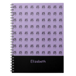 Caderno Espiral Arte Africana, Personalizada, Celebração Roxo