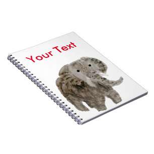 Caderno Espiral Arte Animal Selvagem, Personalização de Elefante