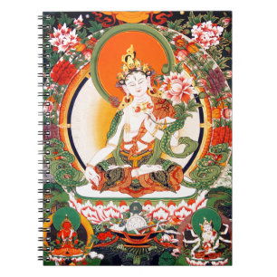 Caderno Espiral Arte budista tibetana bonita