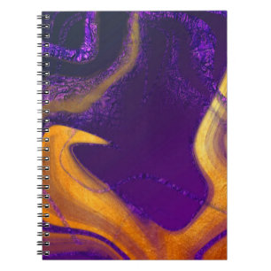 Caderno Espiral arte colorida vibratória