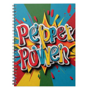 Caderno Espiral "Arte com pimenta picante"