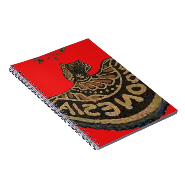 Caderno Espiral Arte Cultural De Fantoche Sombra Indonésia (Lado Direito)