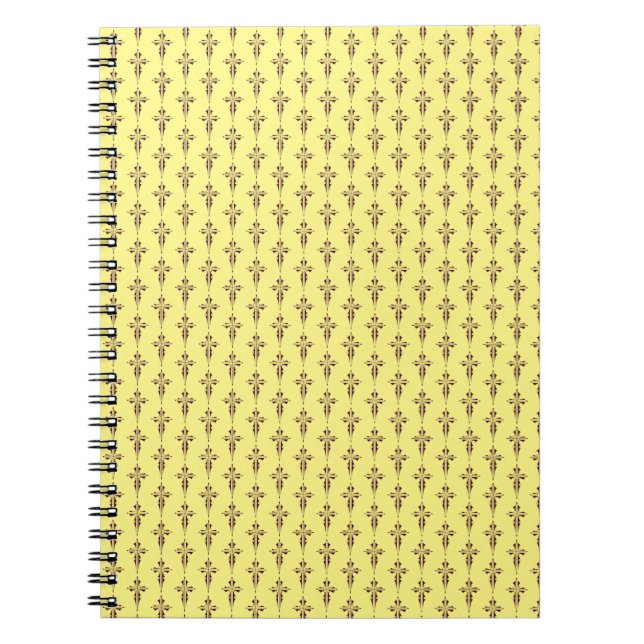 Caderno Espiral Arte da Cruz Cristã Roxa Real (Frente)