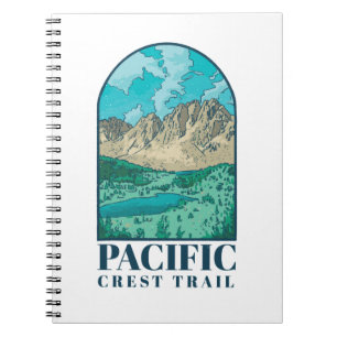 Caderno Espiral Arte da Trilha Pacific Crest