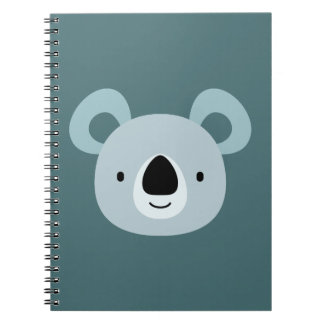 Caderno Espiral Arte de Aniversário de Crianças Panda