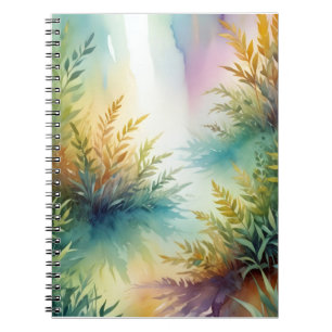 Caderno Espiral Arte de Árvore de Papel de Carteira de Poster Folh