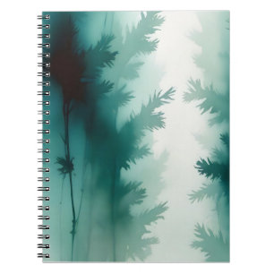 Caderno Espiral Arte de Árvore de Papel de Carteira de Poster Folh