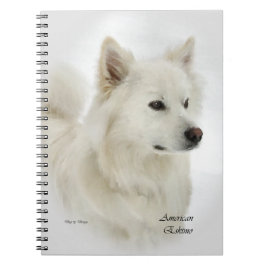 Caderno Espiral Arte de Cão Eskimo Americana