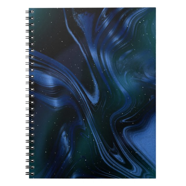 Caderno Espiral arte de cores vibratórias (Frente)