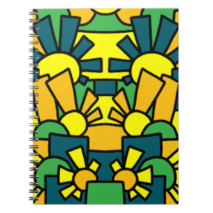 Caderno Espiral Arte de Doodle Festivo 42