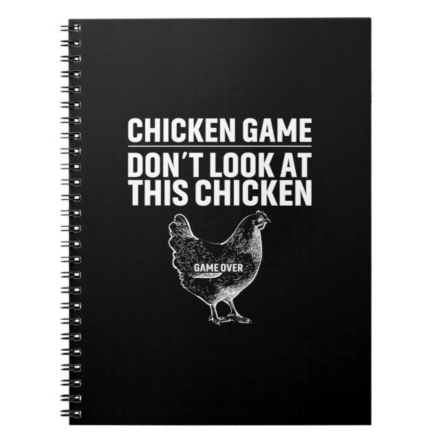 Caderno Espiral Arte de Frango Jogo do Frango (Frente)