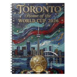 Caderno Espiral Arte de Futebol de Toronto 2026 Estádio Fino 