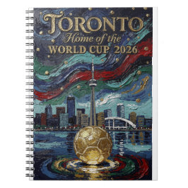 Caderno Espiral Arte de Futebol de Toronto 2026 Estádio Fino 