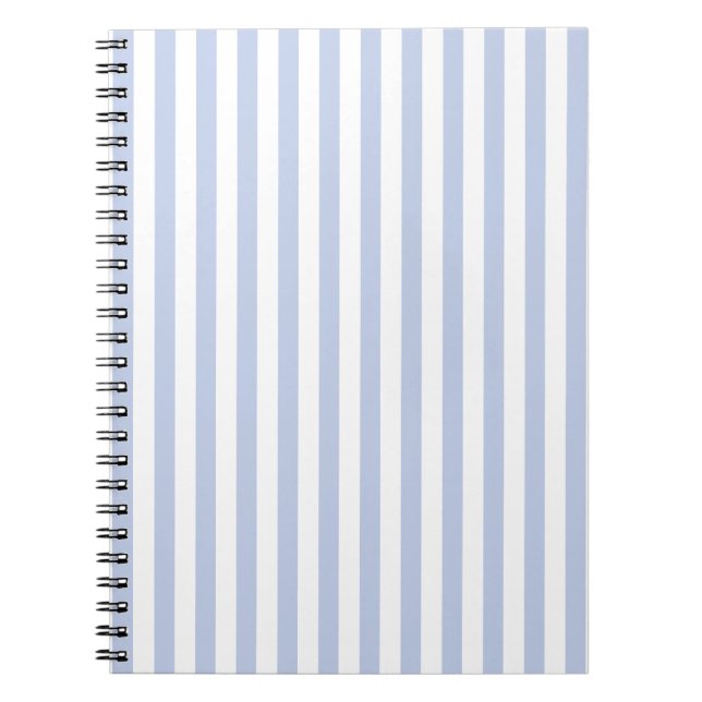 Caderno Espiral Arte de Listra Vertical Azul Branco Suave (Frente)