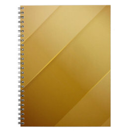 Caderno Espiral Arte de Luxo em Camadas Diagonais de Ouro Abstrato