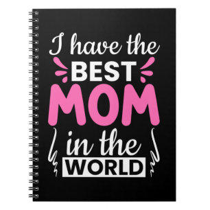 Caderno Espiral Arte de Mãe Eu Tenho a Melhor Mãe