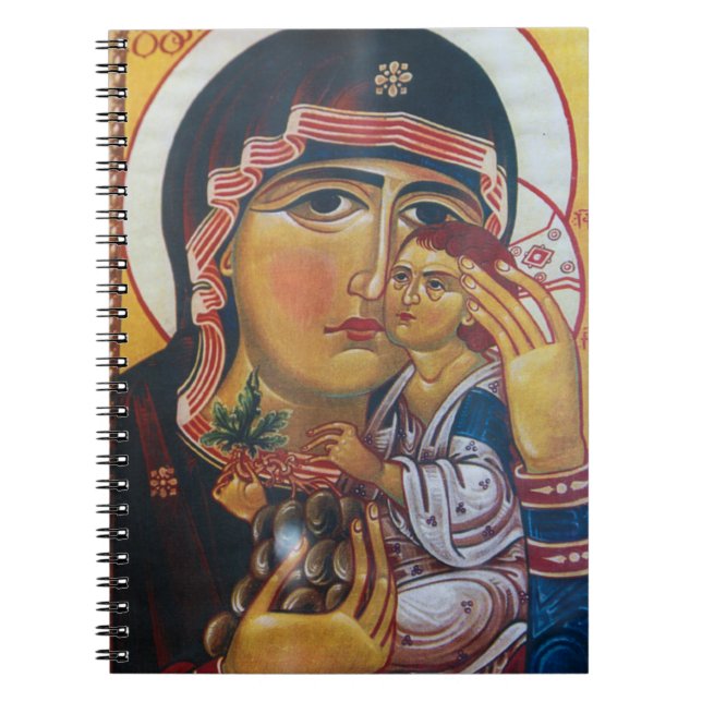 Caderno Espiral Arte de Maria Mãe e Jesus (Frente)