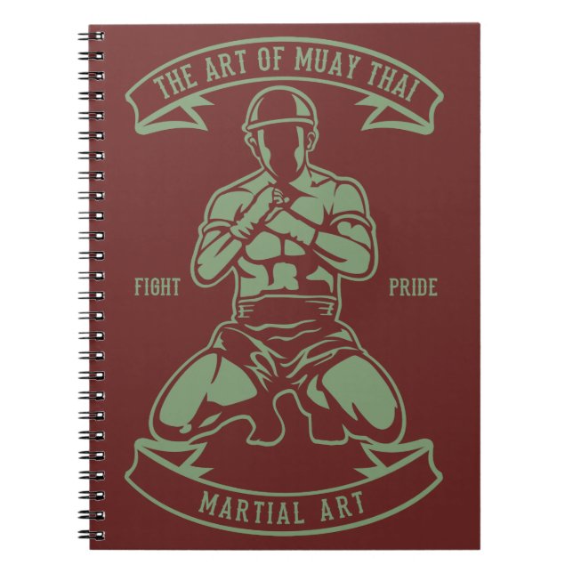 Caderno Espiral Arte De Muay Thai (Frente)