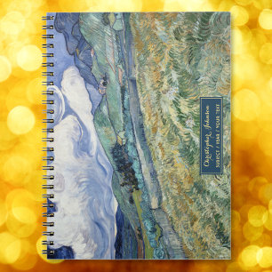 Caderno Espiral Arte de Paisagem de Vincent Van Gogh Monograma Dou